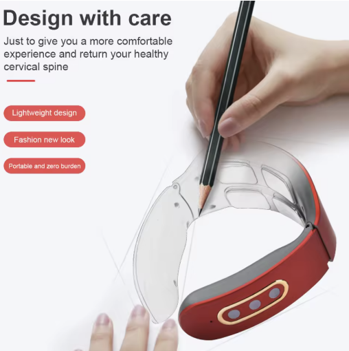 4 Head neck massager care design features, flexible arm auto adjustable, light weight and portable