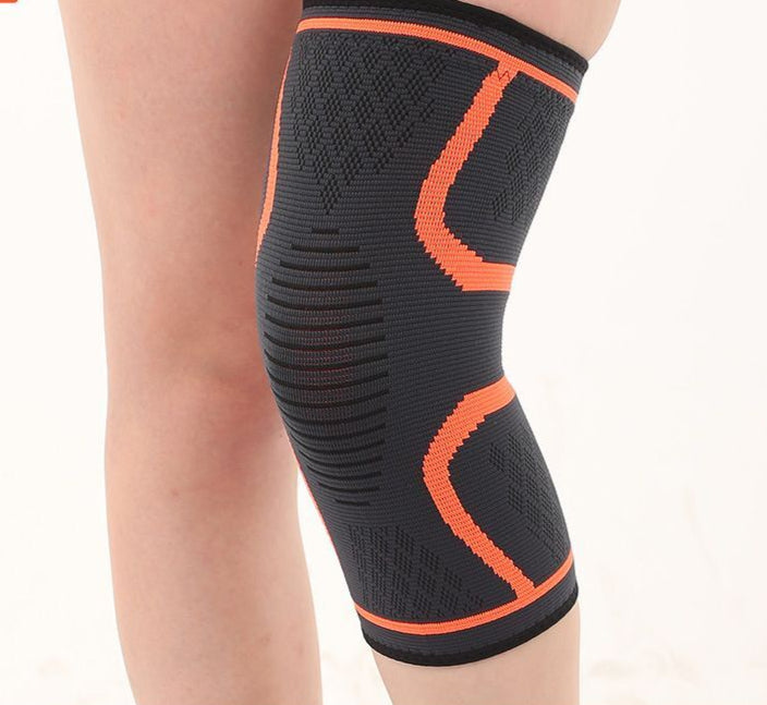 Orange knee brace