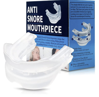 Snoring mouthpiece display