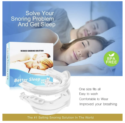 Snoring mouthpiece comfortable to wear and improve breathing